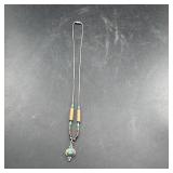 Signed Native American Sterling Silver Necklace