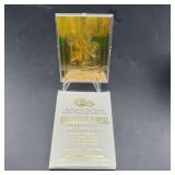 Shaquille Oï¿½Neal Original 23-Karat Gold-Foiled Scu