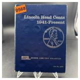 Wheat Penny Book ï¿½ Partially Filled