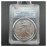 2020-S Silver Eagle - Graded MS70