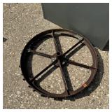 Old Cast Iron Wheel ï¿½ Approx. 30 Inches