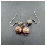 Sterling Silver Ball Earrings ï¿½ 4.3 Grams ï¿½ Approx