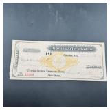 1887 Canton, South Dakota Currency Note