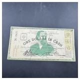 1936 $1 Cash Note