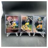 Lot of 3 Jordan Love Rookie Football Cards