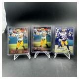 Lot of 3 Jordan Love Rookie Football Cards