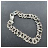 Sterling Silver Bracelet ï¿½ 17.7 Grams ï¿½ Approx. 0.