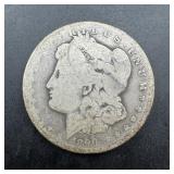 1890-cc Morgan Silver Dollar