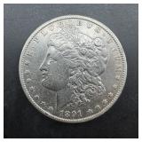 1891-cc Morgan Silver Dollar