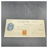 1866 Madison, Wisconsin Currency With 2-cent Stamp