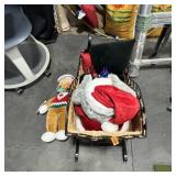 Santa Sleigh with Stuffed Animals ï¿½ Approx. 36 In.