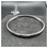 Silver-Tone Bangle Bracelet