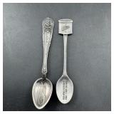 Sterling Silver Spoon & Pewter Spoon
