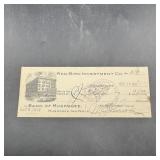 1907 Redbird Investment Company Muskogee, Indiana