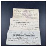Lot Of 3 Different Currency Notes ï¿½ 1906, 1902 & M