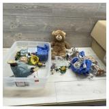 Tote of Miscellaneous Lighthouses & Toys