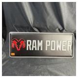 10 X 20-inch Dodge Ram Metal Sign