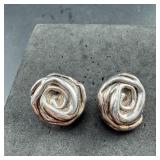 Bat Ami Sterling Silver Flower Earrings ï¿½ 14.4 Gra