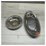 Two Silver Plate Platters