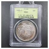 1885-O Morgan Silver Dollar - Graded MS65