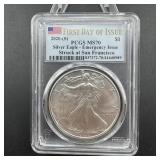 2020 American Silver Eagle - Graded MS70