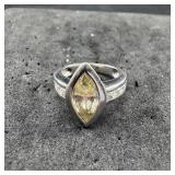 ADE Sterling Silver CZ Ring ï¿½ 4.9 Grams ï¿½ Approx.