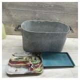 Metal Boiler with Collectible John Deere Trays