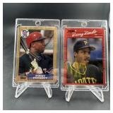 Lot of 2 Baseball Cards ï¿½ 1990 Barry Bonds & 1987