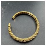 Gold-Tone Braided Rope Bracelet