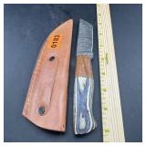 8 in. Hunting Knife with Leather Sheath