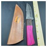 8 in. Hunting Knife with Leather Sheath