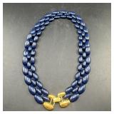 Napier Blue Beaded Necklace