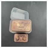 1 oz Copper Bar ï¿½ Trump Style ï¿½ Tube of 20 ï¿½ 20 Ti