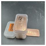 1 oz Copper Bar ï¿½ Ben Franklin Style ï¿½ Tube of 20