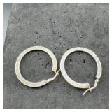 Dyadema Sterling Silver Hoop Earrings ï¿½ 4.4 Grams