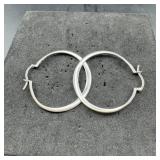 Sterling Silver Hoop Earrings ï¿½ 4.7 Grams ï¿½ Approx