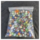 Sandwich Bag Full Of Assorted Marbles