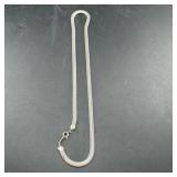 Silver-Tone Snake Chain Necklace