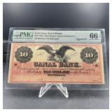 $10 Louisiana New Orleans Canal Banking Company No