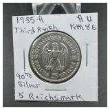 1935-A Third Reich Germany Silver Coin