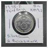 1938 Third Reich Germany Silver Coin