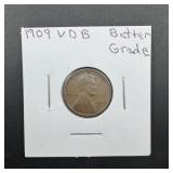 1909 VDB Wheat Cent