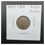 1909 VDB Wheat Cent