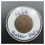 1866 Two-Cent Piece