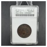 1846 Large Cent - Soap Box - Graded VG8