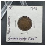 1908 Indian Head Cent
