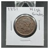 1851 Large Cent