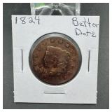 1824 Large Cent