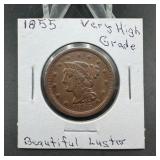 1855 Large Cent