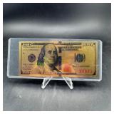 Benjamin Franklin $100 Gold Foil Note